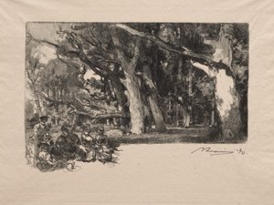 森の昼 作： Auguste Louis Lepère