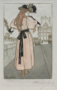 パリアルマナック、1897年：1897年の春。 作： Auguste Louis Lepère