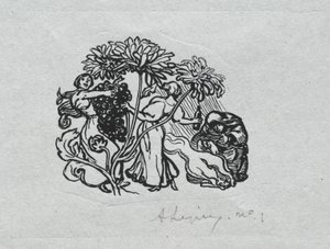 パリ年鑑、1897年: テールピース、秋 作： Auguste Louis Lepère