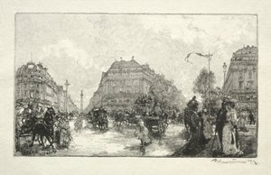 オペラハウス、1890年。 作： Auguste Louis Lepère