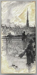 ケ・デ・グラン・オーギュスタン、パリ 作： Auguste Louis Lepère