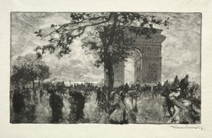 ウッズから戻ります。 作： Auguste Louis Lepère