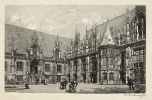 イラスト入りルーアン: 正義の宮殿 作： Auguste Louis Lepère