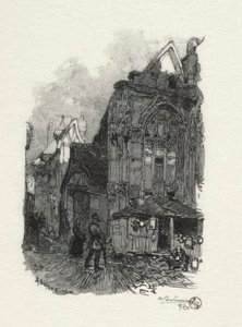 イラスト付きルーアン: クーパー家の聖エティエンヌ 作： Auguste Louis Lepère