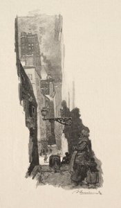 Rue Grenier sur lEau。 作： Auguste Louis Lepère