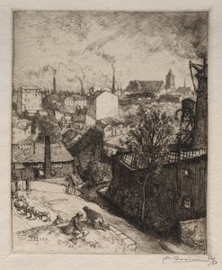 聖デニスのお土産、1913年。 作： Auguste Louis Lepère