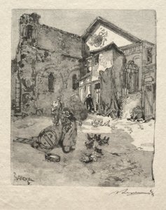 聖ジュリアンの貧しい人々: ポータル 作： Auguste Louis Lepère