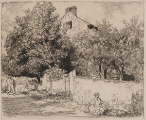 マダムの家B.、1915年。 作： Auguste Louis Lepère