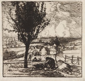 Veu de Jouy-le-Moutier、1893年。 作： Auguste Louis Lepère