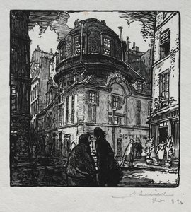 ホテル コルベールの眺め 作： Auguste Louis Lepère
