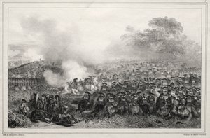1835 年のアルバム: 正方形の凹型... 作： Auguste Raffet
