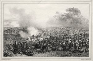 1835年のアルバム：凹んだ正方形...、1835年。 作： Auguste Raffet