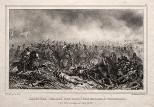 ワーテルローでのレッド ランサーズの最後の突撃 作： Auguste Raffet