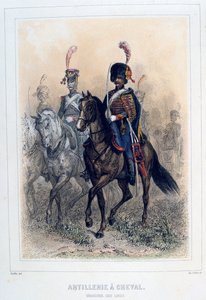 1859年の馬大砲のフィールドマーシャル。