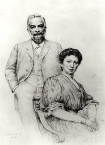 アドルフ・ジロードン（1849-1929）と彼の妻、クレア、1907 作： Auguste Raynaud