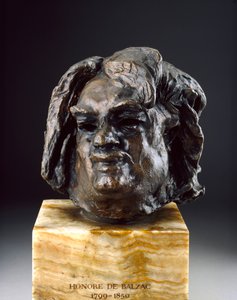 バルザック、最後の研究の前の頭、c1890s 作： Auguste Rodin