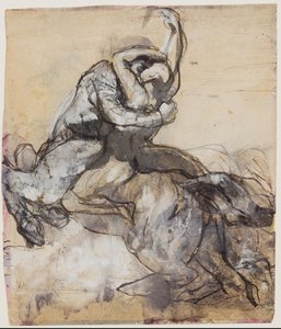 若い男を誘拐するケンタウロス 作： Auguste Rodin
