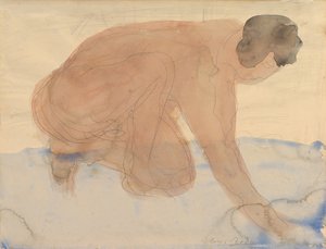 四つん這いのヌード像、1900～1910年。 作： Auguste Rodin