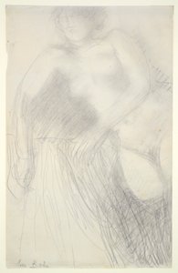 リクライニング女性ヌード 作： Auguste Rodin