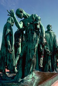 カレー市民の像、19 世紀。 作： Auguste Rodin