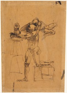 彫刻家の天才c。 1880-1883。 作： Auguste Rodin