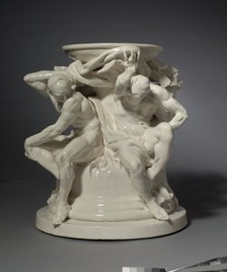 Titans、花瓶のサポート、Albert-Ernest Carrier-Belleuse設計 作： Auguste Rodin