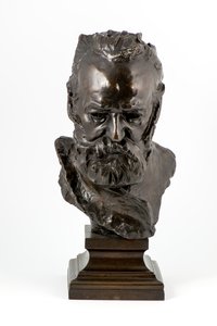 ヴィクトル・ユーゴー（1886年のオリジナルの後に鋳造されたブロンズ）（ブロンズ） 作： Auguste Rodin