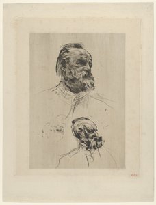 ヴィクトル ユーゴーの 4 分の 3 ビュー、1885 年。 作： Auguste Rodin
