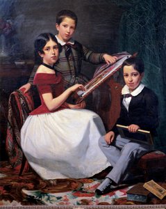 評議員ホアキン・トルクアート・アルベス・リベイロの子供たち 作： Auguste Roquemont
