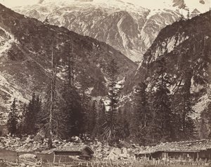 Chalet de Handeck、ハスリ バレー、カントン ベルン、スイス、c. 1860年