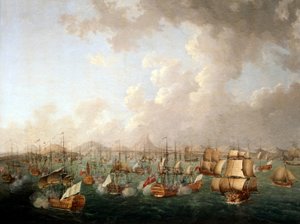 ポルトプラヤの戦い、1781年4月16日、1786年 作： Auguste Rossel De Cercy
