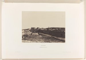 シオンからのエルサレムの眺め エルサレム。 Fortress de Sion (オブジェクトのタイトル) 作： Auguste Salzmann
