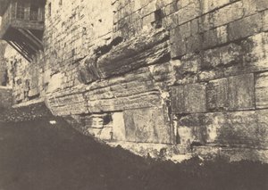 エルサレム。テンプルエンクロージャー。モリアとシオンを結ぶソロモン諸島橋のアーチ 作： Auguste Salzmann
