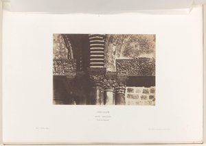 Kapitelen van de Heilig Grafkerk, ジェルザレム エルサレム。 聖墳墓。 大文字の詳細 (オブジェクトのタイトル) 作： Auguste Salzmann