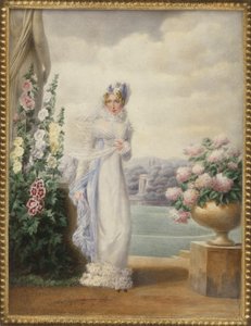 オランダのホーテンス女王の肖像 作： Auguste Simon Garneray