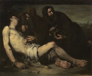 聖セバスチャン、殉教者、1865年頃 作： Auguste Theodule Ribot