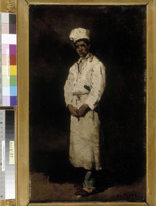 The mitron（油彩・キャンバス 作： Auguste Theodule Ribot