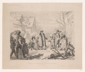 貧しい地域を訪れたルイ16世 Louis XVI distribue des secours aux pauvres (オブジェクトのタイトル)