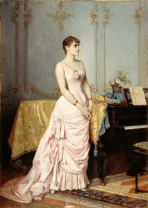 オペラ歌手ローズ・キャロンの肖像 1857-1890年、c. 1880年。 作： Auguste Toulmouche