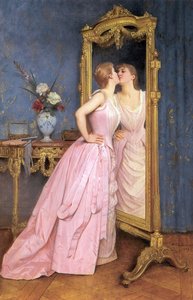 虚栄心、1889年頃 作： Auguste Toulmouche