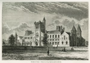 トロント大学、A.Deroyが描いた、H.de Lamotteが1873年に行ったカナダと北部レッド・リバーへの遠足の物語を説明するための絵。Le tour du monde」に掲載された版画