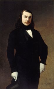 詩人テオフィル・ゴーティエの肖像、1811～1872年、1839年。