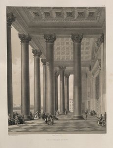 聖イサアク大聖堂の北の門出典：聖イサアク大聖堂の建設、1845 作： Auguste de Montferrand