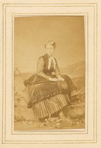 [パウリーネ・デ・メッテルニヒ（旧姓パウリーネ・サンドル）】。 作： Augustin Aimé Joseph le jeune