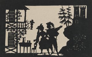 ダブルサイド・シルエット 作： Augustin Amant Constant Fidele Edouart