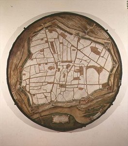 ウィーンの円形地図、1547年〜49年 作： Augustin Hirschvogel