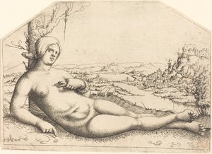 クレオパトラの死、1547 年。 作： Augustin Hirschvogel