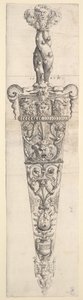 短剣と鞘のデザイン、1543年。 作： Augustin Hirschvogel