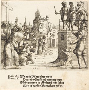 見よ、男、1549年 作： Augustin Hirschvogel