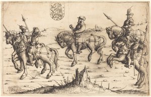 ハーバースタインのデンマークへの旅、1546年。 作： Augustin Hirschvogel
